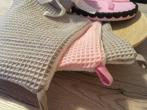 Úžitkový textil - Giving Tuesday - uteráčik pre ... (farba cyklámenová pre Vanessku) - 11354365_