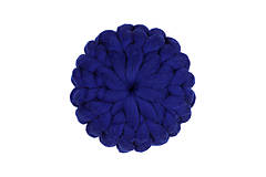 Úžitkový textil - Merino puff vankúš veľký (Modrá) - 11353225_