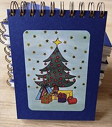 Papiernictvo - Zľava Zápisník, poznámkový blok, Vianočný stromček - 11356655_