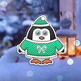 Dekorácie - Vianočná ozdoba tučniačik a hrejivý svetrík - 11357004_
