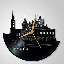 Hodiny - LEVOČA - radnica a Bazilika sv. Jakuba - vinylové hodiny (vinyl clocks) - 11374814_