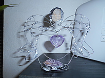Sochy - Tvoj Anjel strážny-AMETYST srdce,predané - 11377847_