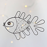 Dekorácie - ryba s perličkami - 11378431_