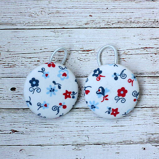 Detské doplnky - Gumičky do vlasov s buttonkami Baby flowers - 11379687_