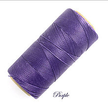 Galantéria - Linhasita voskovaná šnúrka na micro macramé, 0,5mm, bal.1klbko (335m), farebná škála č.2 (Purple) - 11381178_