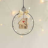 Dekorácie - vianočná dekorácia domček- vianoce (I) - 11381951_