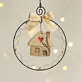Dekorácie - vianočná dekorácia domček- vianoce (I) - 11381956_