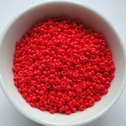 Rokajl MIYUKI 11/0=2mm-opaque-5g (vermilion red)
