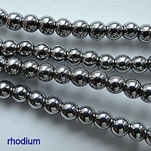 Korálky - CrystaLine Beads™-4mm-1ks (rhodium) - 11384953_