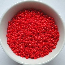 Korálky - Rokajl MIYUKI 11/0=2mm-opaque-5g (vermilion red) - 11385039_