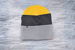 Detské čiapky - Zimná čiapka OBOJSTRANNÁ 3 farby - 11382015_