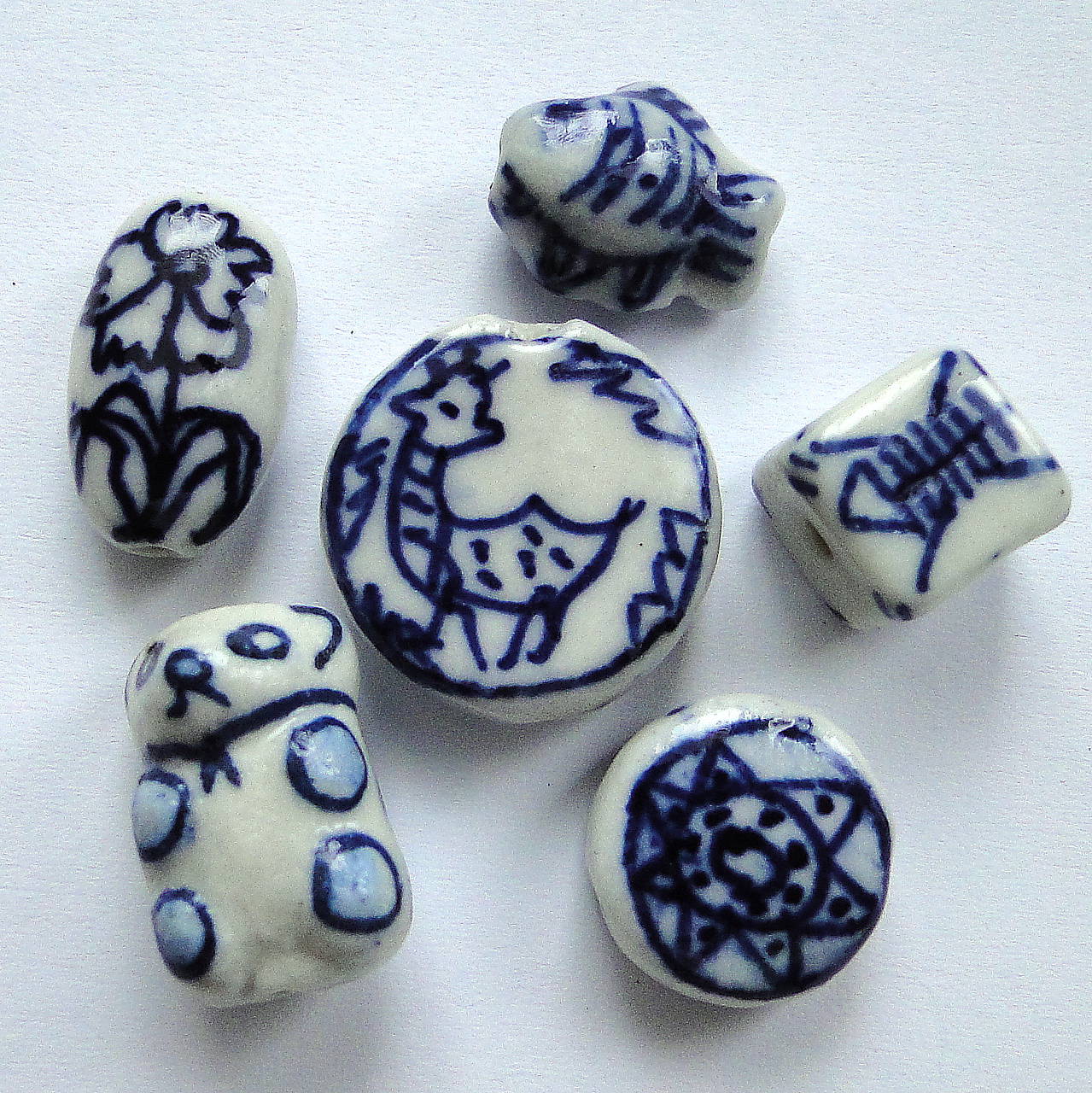 Porcelánové korálky-1ks