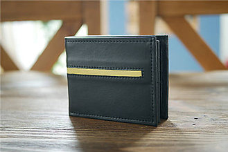 Peňaženky - Kožená peňaženka na doklady - Alex na karty - 11388317_