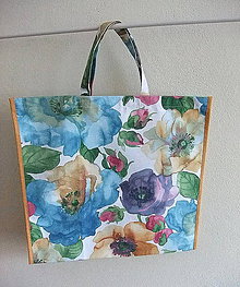 Nákupné tašky - Nákupná taška so skrytým dnom Kvety - 11389961_