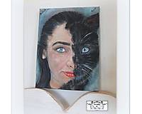 Obraz "Žena a mačka" :)