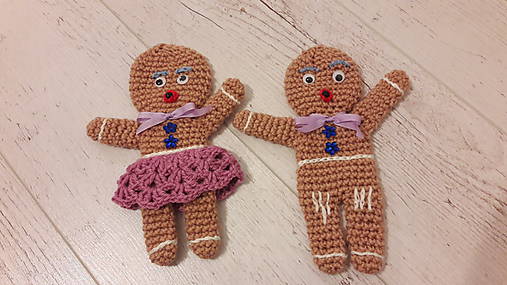 Dekorácie - perníčky -19 cm sada - 11390390_