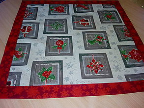 Úžitkový textil - vianočný obrus, štóla, vankúš - 11393793_