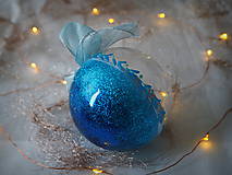 Dekorácie - TYRKYSOVÉ vianočné gule s 3D fotkou - 11392930_