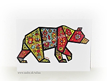 Medveď - autorská pohľadnica