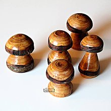 Sochy - Hríbik z čerešňového dreva - 11400616_