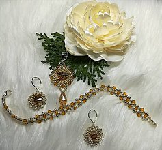 Sady šperkov - Zlato- strieborná  vianočná sada šperkov - 11401409_