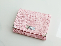 Peňaženky - Něžná Růžová - malá i na karty - SKLADEM - 11398538_