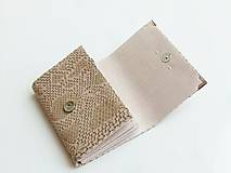 Peňaženky - Elegantní Béžová - 13 cm i na karty - 11398543_