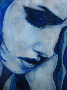 Kresby - Modrý smútok - 11400559_