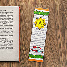 Papiernictvo - Vianočné záložky do knižky (hviezdička) - 11406383_
