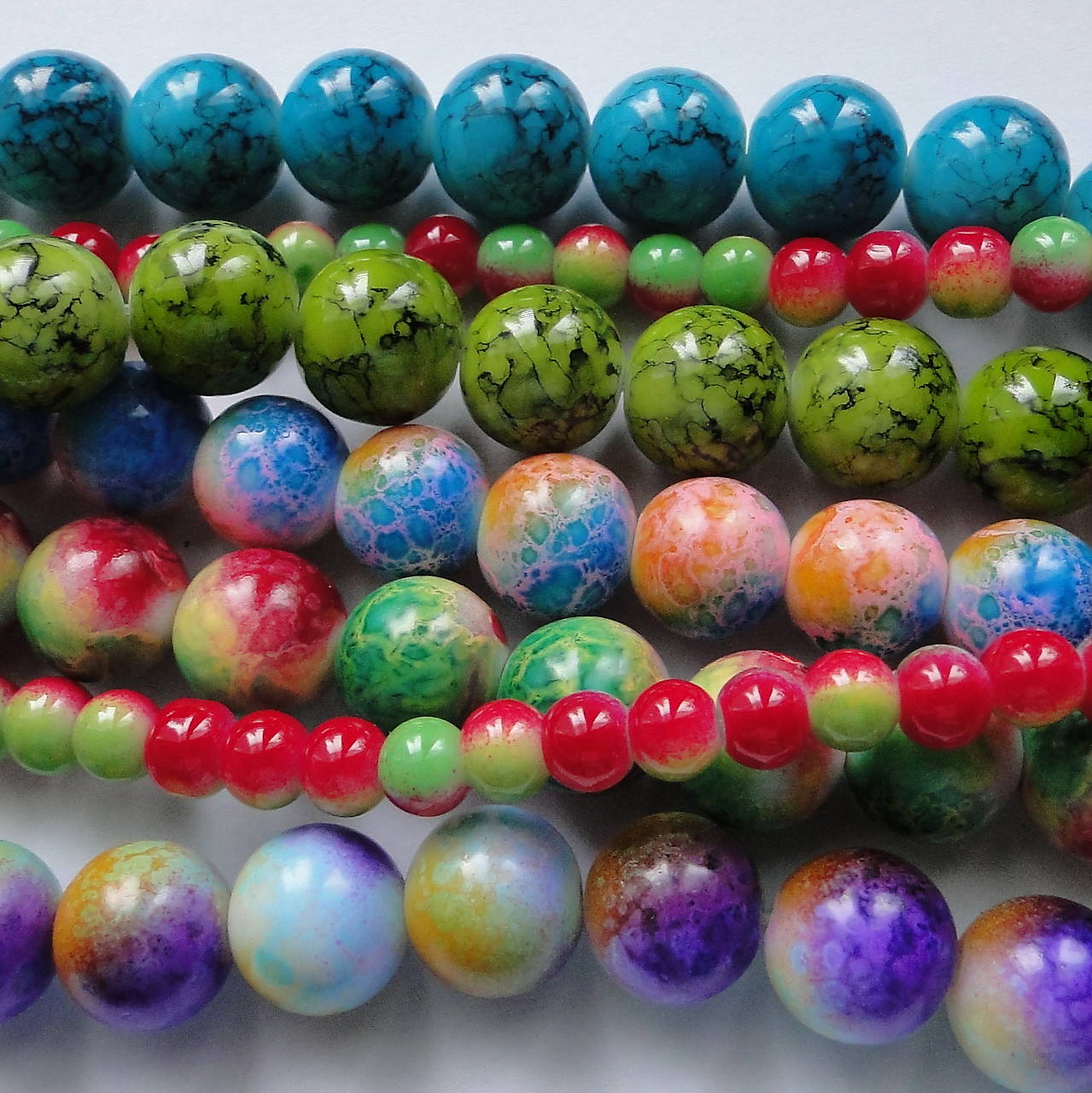 Sklenené maľované-1ks