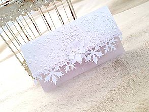 Papiernictvo - Vianočná obálka "Snehová vločka" - 11409765_