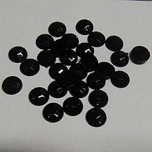 Iný materiál - našívacie kamienky kruh 8mm (švorčekový povrch) (čierne) - 11410682_