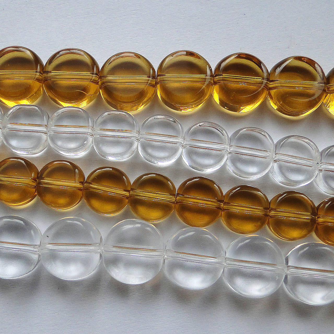 Sklenené korálky-ploché-1ks