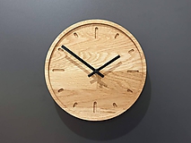 Hodiny - Marc Mini Round Clock s ciferníkom a tichým strojčekom - 11412277_