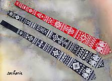 Pánske doplnky - Čičmianska veselosť-  maľovaná kravata - 11414374_