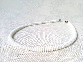 Náhrdelníky - Biely vintage náhrdelník - 11415469_