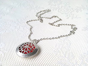 Náhrdelníky - Strieborný náhrdelník s medailónom na fotku - 11415531_
