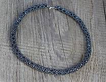 Náhrdelníky - náhrdelník hematitový z bikoniek - 11422169_