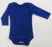 Detské oblečenie - VÝPREDAJ Bambusové body modré - 11421554_