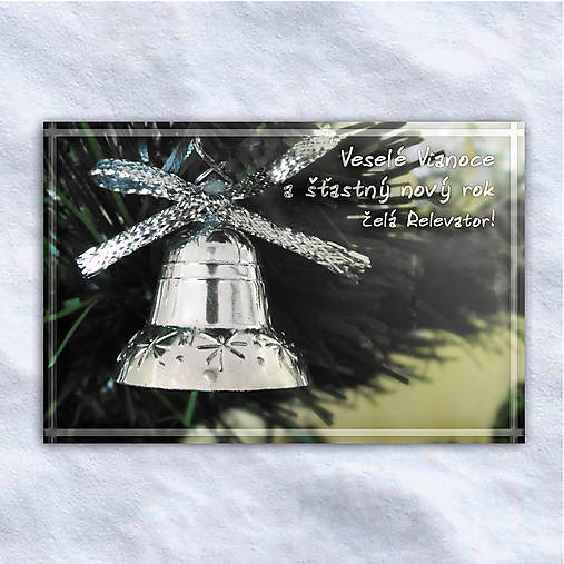 Vianočný zvonček - pohľadnica