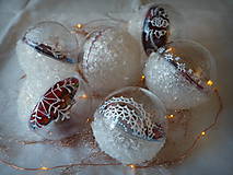 Dekorácie - ĽADOVÉ vianočné gule s 3D fotkou (ľad na celú zadnú stranu na biely podklad) - 11423808_