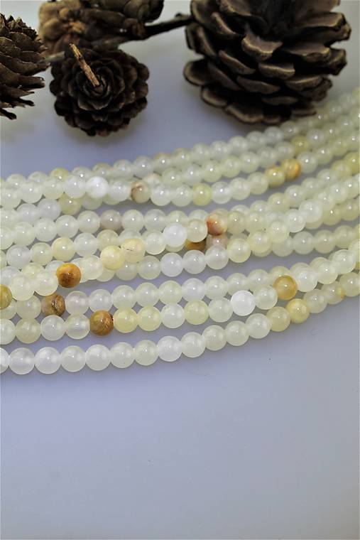 Minerály - Pakistanský ónyx korálky 6mm - 11426847_