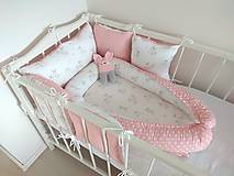 Detský textil - Jemná ružovo biela kombinácia - POZORNE ČÍTAJTE POPIS! - 11429959_