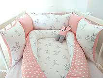 Detský textil - Jemná ružovo biela kombinácia - POZORNE ČÍTAJTE POPIS! - 11429961_