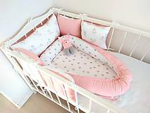 Detský textil - Jemná ružovo biela kombinácia - POZORNE ČÍTAJTE POPIS! - 11429964_