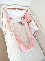 Detský textil - Jemná ružovo biela kombinácia - POZORNE ČÍTAJTE POPIS! - 11429965_