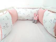 Detský textil - Jemná ružovo biela kombinácia - POZORNE ČÍTAJTE POPIS! - 11429969_