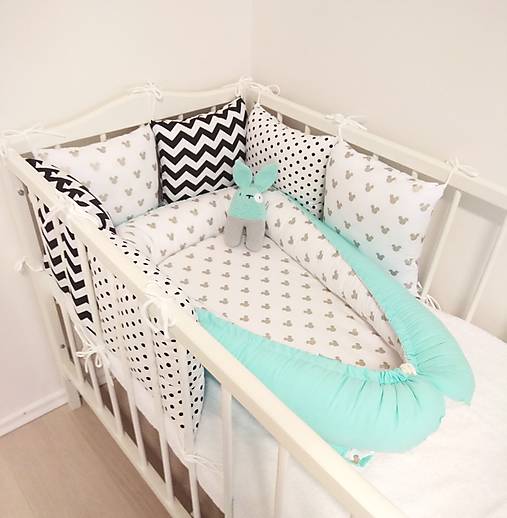 Čierno biely set so štipkou zlata a príchuťou mentolky