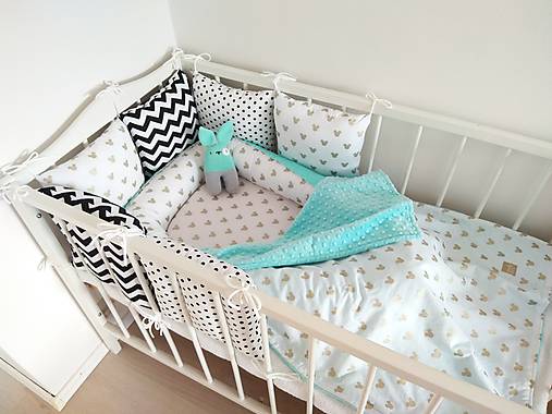 Čierno biely set so štipkou zlata a príchuťou mentolky