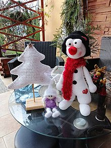 Hračky - Vianočný Snehuliak Hugo - 11430135_